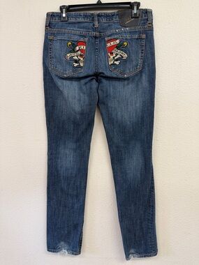 Vintage Ed Hardy Y2K Christian Audigier Jeans Love Kills Slowly Size 29